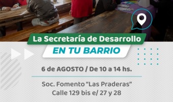 LLEGA UNA NUEVA JORNADA DE LA SECRETARA DE DESARROLLO EN TU BARRIO